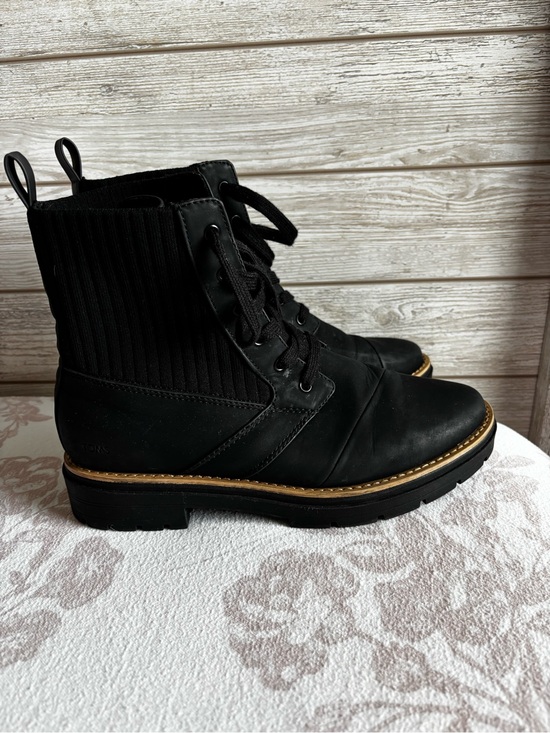 Toms Shoes - Toms Black Lace-Up Women's Boots